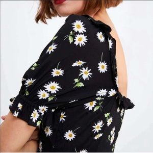 Zara sunflower print dress
